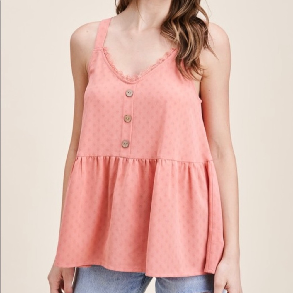 NWT Staccato Coral Tank